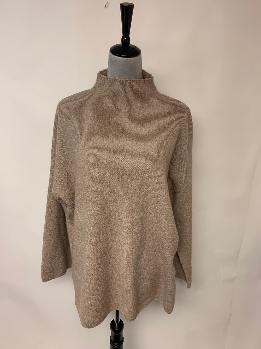Urban Outfitters Mock Neck Sweater Rose Ash Oversized Neutral Womens SZ M